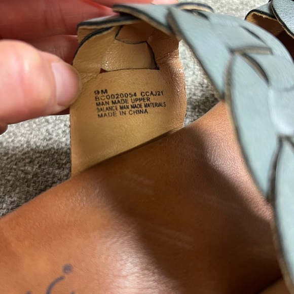 BOC by Born Jillian Block Heel Double Strap Slide Sandal blue Clog Womens 9 M - Picture 7 of 7